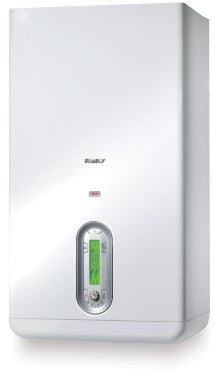 caldaia a gas riello family condens 2.5 kis metano a condensazione completa di kit fumi new erp