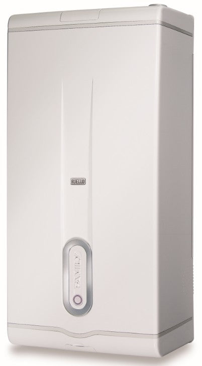 caldaia a gas riello family externa condens 3.0 kis gpl a condensazione completa di kit fumi new erp