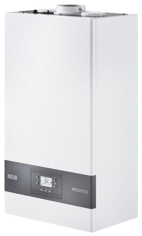 caldaia a gas riello residence condens 25 kis metano a condensazione completa di kit fumi new erp