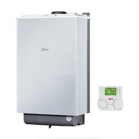 caldaia a gas riello residence externa condens 25 kis metano a condensazione completa di kit fumi new erp