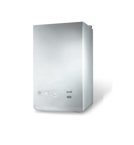 caldaia a gas riello start aqua condens 25 bis metano a condensazione completa di kit fumi new erp