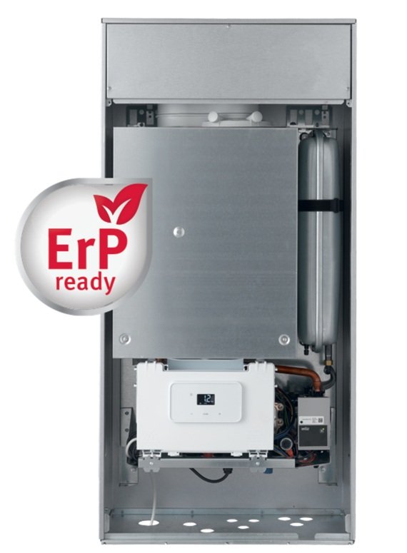 caldaia a gas saunier duval spaziozero 4 condensing 26 kw metano completa di kit per scarico fumi new erp
