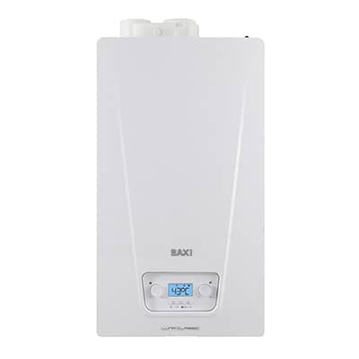 caldaia baxi luna classic 28 kw a condensazione low nox completa di kit scarico fumi metano o gpl novita wi fi optional