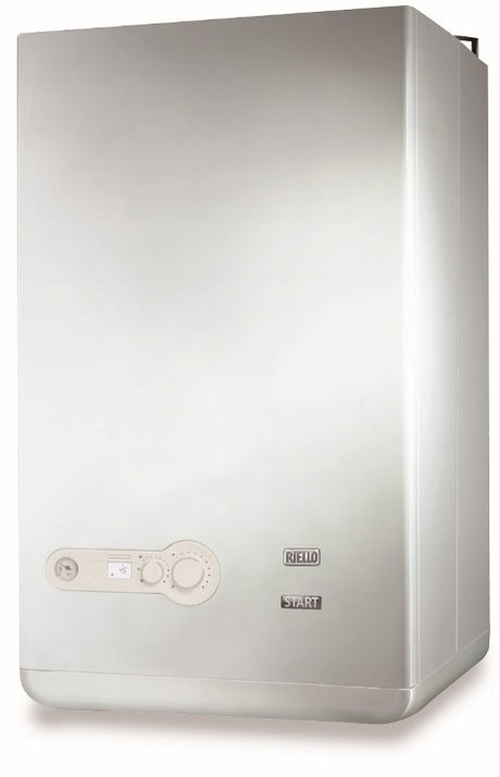 caldaia riello start aqua condens 25 bis a condensazione con bollitore di 45 lt completa di kit scarico fumi metano erp