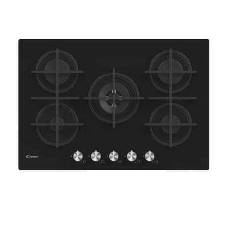 candy piano cottura a gas candy cvg74wpb 5 fuochi l745xp51 cristallo temperato nero ean 8016361996960