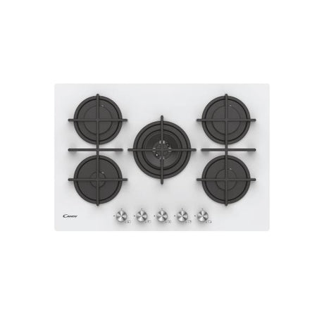 candy piano cottura ad incasso candy cvg74wpw 5 fuochi l745xp51 vetro temperato bianco ean 33802749