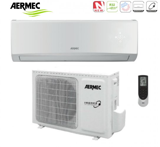 climatizzatore condizionatore aermec inverter serie slg 18000 btu slg500w r 32 classe a__ wi fi optional 4614