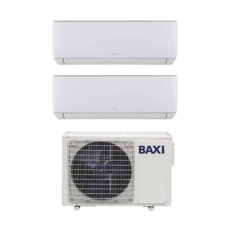 climatizzatore condizionatore baxi dual split inverter serie astra 9_12 con lsgt50 2m r 32 wi fi optional 9000_12000 novita