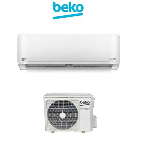 climatizzatore condizionatore beko inverter 12000 btu aerbpeu120 classe a__ a_ con kit installazione incluso