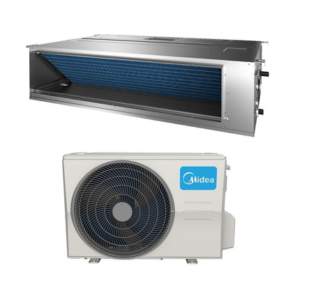 climatizzatore condizionatore canalizzato canalizzabile midea inverter 18000 btu r 32 mtiu 18hwfnx completo di tecomando e comando a filo a__ wi fi optional novita
