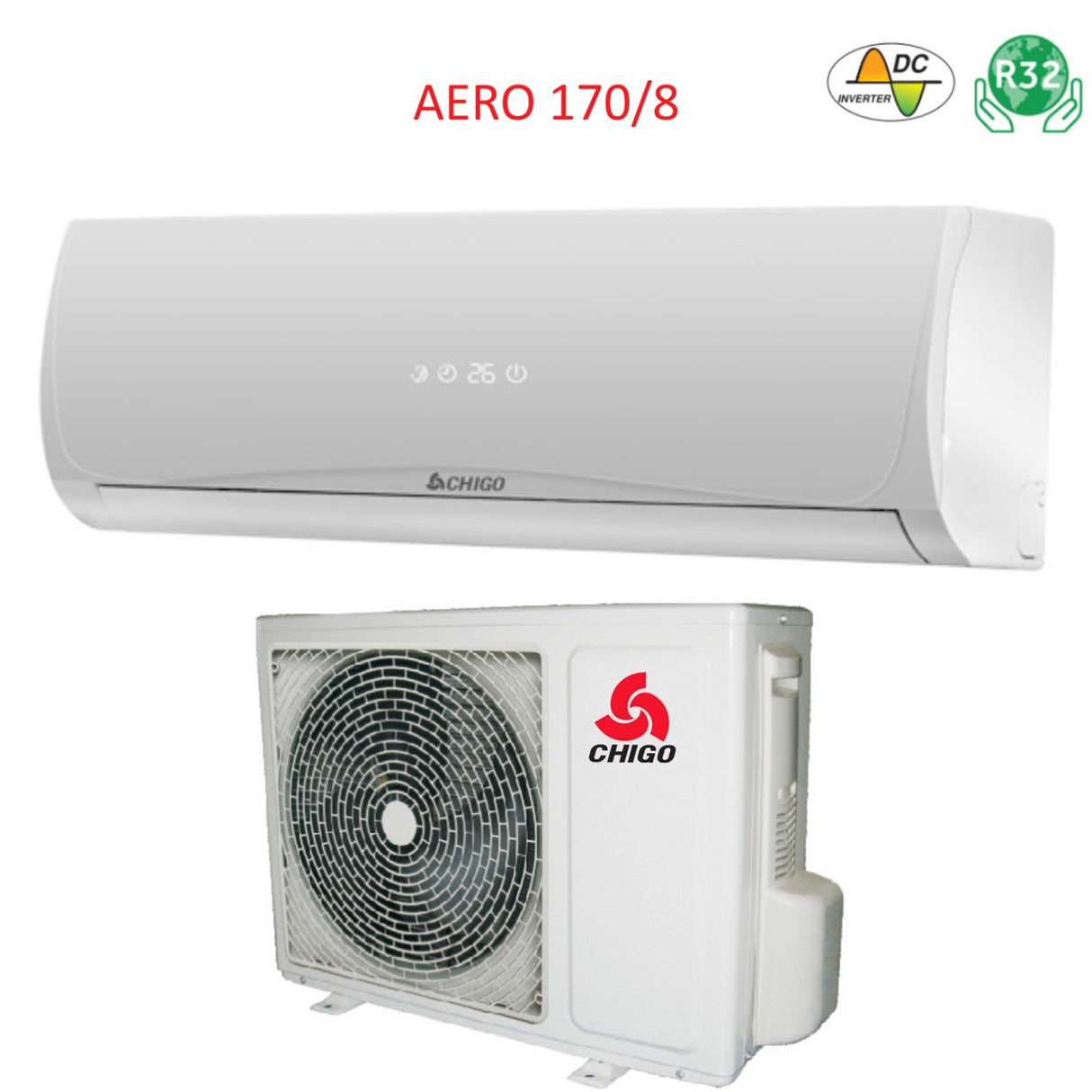 climatizzatore condizionatore chigo aero r 32 18000 btu a__ cod. cs 50v3g 1b170ae2 w3