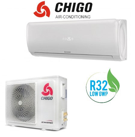 climatizzatore condizionatore chigo inverter serie amber 9000 btu cs 25v3g r 32 classe a__