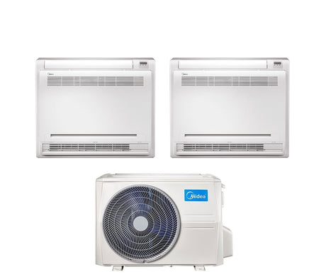 climatizzatore condizionatore console midea dual split inverter 12_12 con m3of 21hfn8 q r 32 12000_12000
