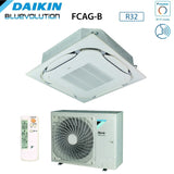 climatizzatore condizionatore daikin bluevolution a cassetta round flow 24000 btu fcag71b _ rzag71ny1 trifase r 32 wi fi optional con griglia standard inclusa