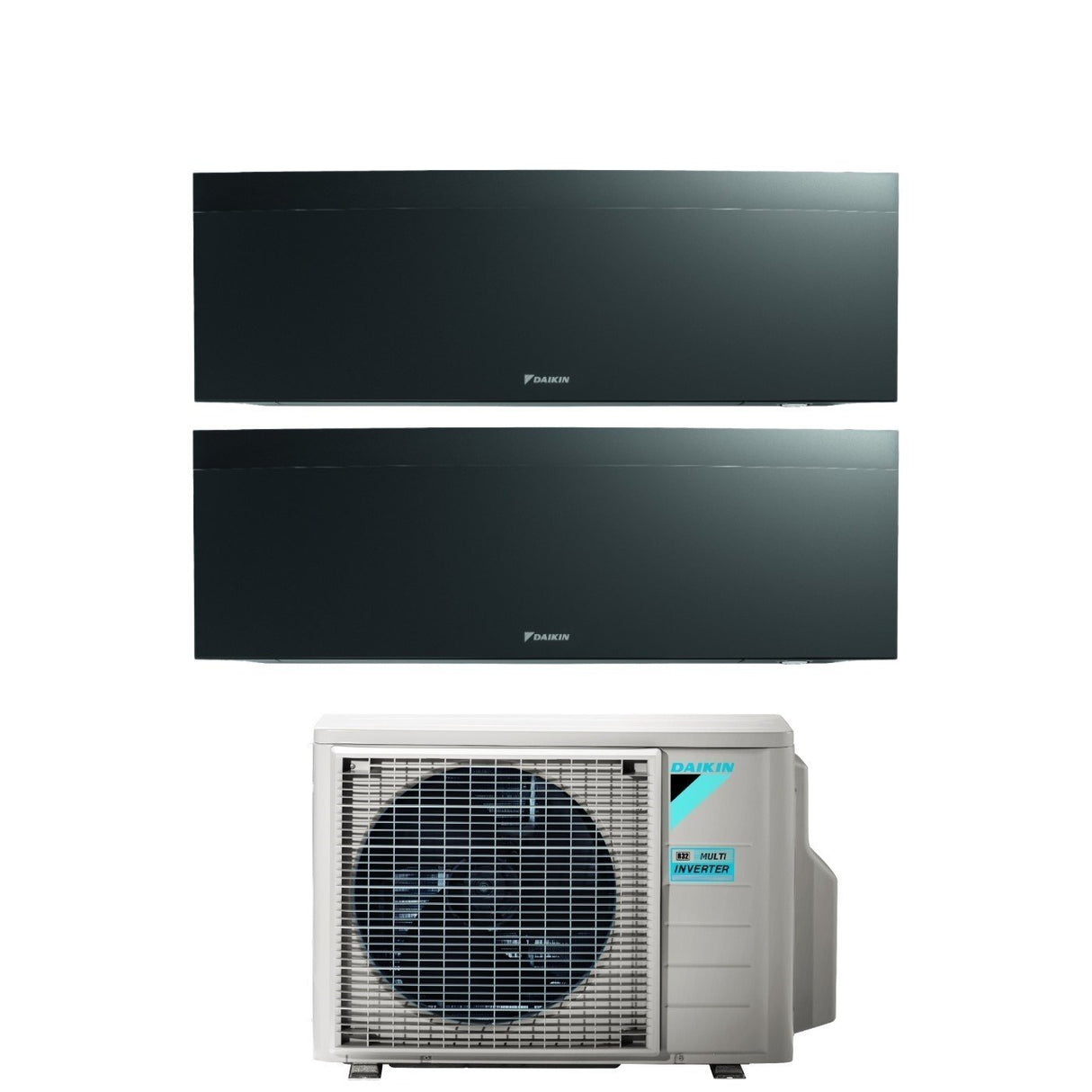 climatizzatore condizionatore daikin bluevolution dual split inverter serie emura black iii 7_18 con 2mxm50n r 32 wi fi integrato 7000_18000 colore nero garanzia italiana