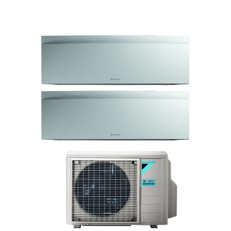 climatizzatore condizionatore daikin bluevolution dual split inverter serie emura white iii 7_9 con 2mxm50n r 32 wi fi integrato 7000_9000 colore bianco opaco garanzia italiana