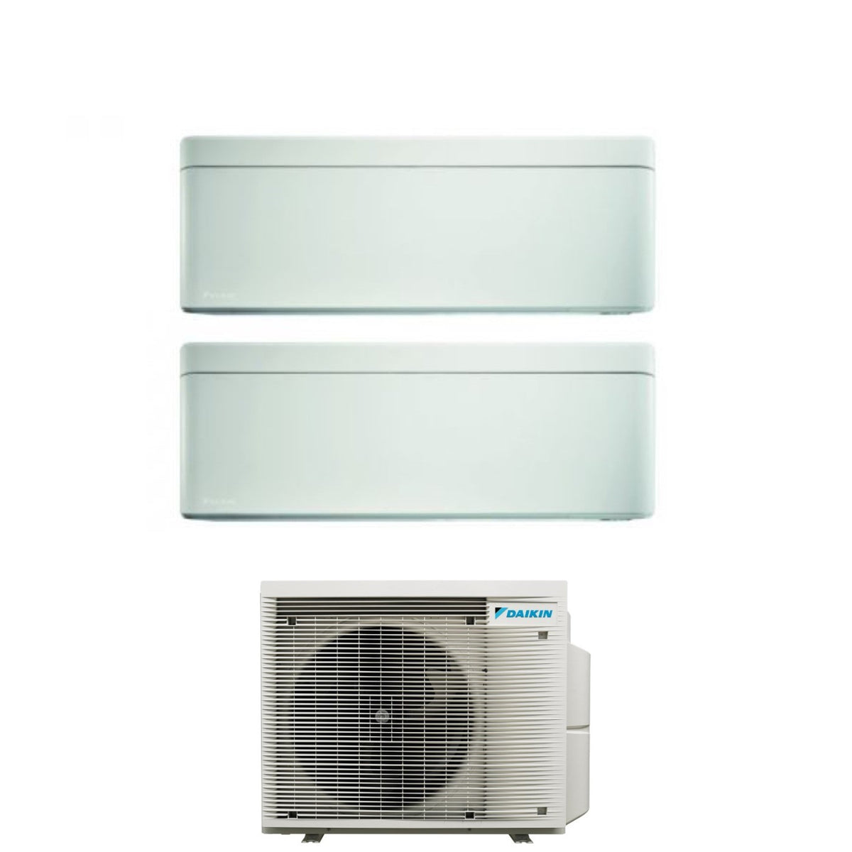 climatizzatore condizionatore daikin bluevolution dual split inverter serie stylish white 9_12 con 2mxm68n r 32 wi fi integrato 9000_12000 colore bianco garanzia italiana