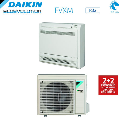 climatizzatore condizionatore daikin bluevolution inverter a pavimento serie f 12000 btu fvxm35f wi fi r 32 new 2018