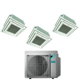 climatizzatore condizionatore daikin bluevolution inverter trial split a cassetta ffa a 9_9_9 con 3mxm68n r 32 wi fi optional con comando a filo e griglia bianca 9000_9000_9000 garanzia italiana