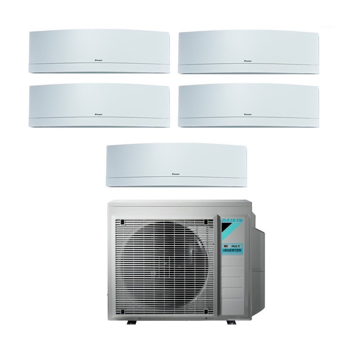 climatizzatore condizionatore daikin bluevolution penta split inverter serie emura white 7_7_7_9_18 con 5mxm90m r 32 7000_7000_7000_9000_18000 new 2018