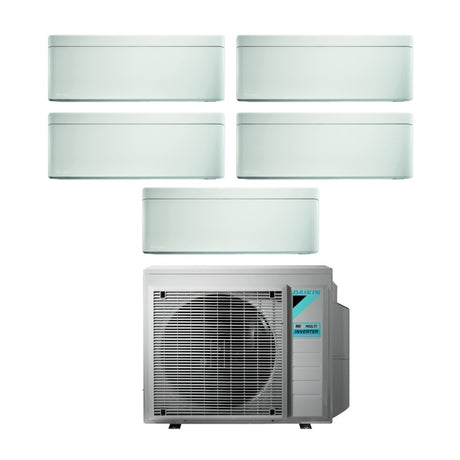 climatizzatore condizionatore daikin bluevolution penta split inverter serie stylish white 9_9_9_9_12 con 5mxm90n r 32 wi fi integrato 9000_9000_9000_9000_12000 garanzia italiana 30724