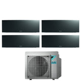 climatizzatore condizionatore daikin bluevolution quadri split inverter serie emura black iii 7_9_12_15 con 4mxm80n r 32 wi fi integrato 7000_9000_12000_15000 colore nero garanzia italiana