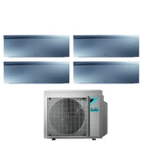 climatizzatore condizionatore daikin bluevolution quadri split inverter serie emura silver iii 7_7_7_7 con 4mxm68n r 32 wi fi integrato 7000_7000_7000_7000 colore argento garanzia italiana