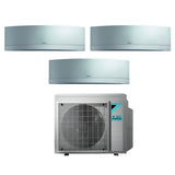 climatizzatore condizionatore daikin bluevolution trial split inverter serie emura silver 7_7_12 con 3mxm52m n wi fi r 32 7000_7000_12000