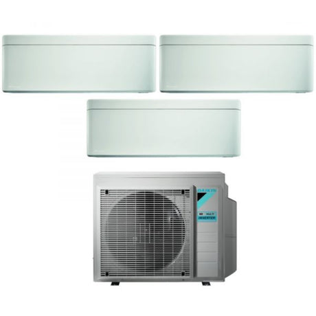 climatizzatore condizionatore daikin bluevolution trial split inverter serie stylish white 7_7_15 con 3mxm52n r 32 wi fi integrato 7000_7000_15000 colore bianco garanzia italiana