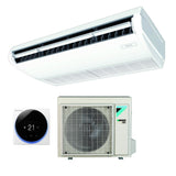 climatizzatore condizionatore daikin pensile a soffitto dc inverter 24000 btu fha71a monofase r 32 wi fi optional con comando a filo