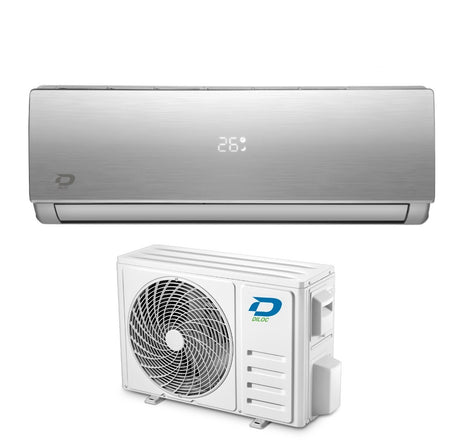 climatizzatore condizionatore diloc inverter serie jessica silver 18000 btu d.jessica 18000slv r 32 wi fi integrato argento classe a__ a___