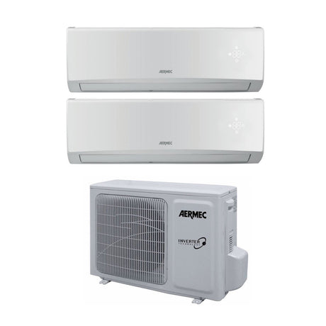 climatizzatore condizionatore dual split inverter aermec slg r 32 9000_9000 btu con mlg420 9_9 wi fi optional 6435