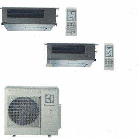 climatizzatore condizionatore electrolux canalizzabile dual 9_9 inverter exu18jewi da 9000_9000 btu