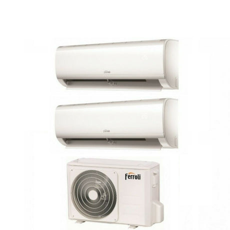 climatizzatore condizionatore ferroli dual split inverter r32 serie diamant m 7000_9000 con 18 2 7_9 wi fi integrato