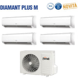 climatizzatore condizionatore ferroli quadri split inverter serie diamant plus m 7_9_12_12 con 28 4 r 32 wi fi integrato 7000_9000_12000_12000 novita