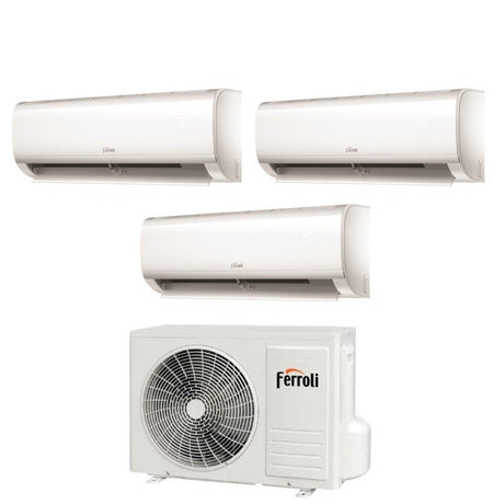 climatizzatore condizionatore ferroli trial split inverter serie ambra m 7_9_9 con 21 3 r 32 wi fi integrato 7000_9000_9000 novita