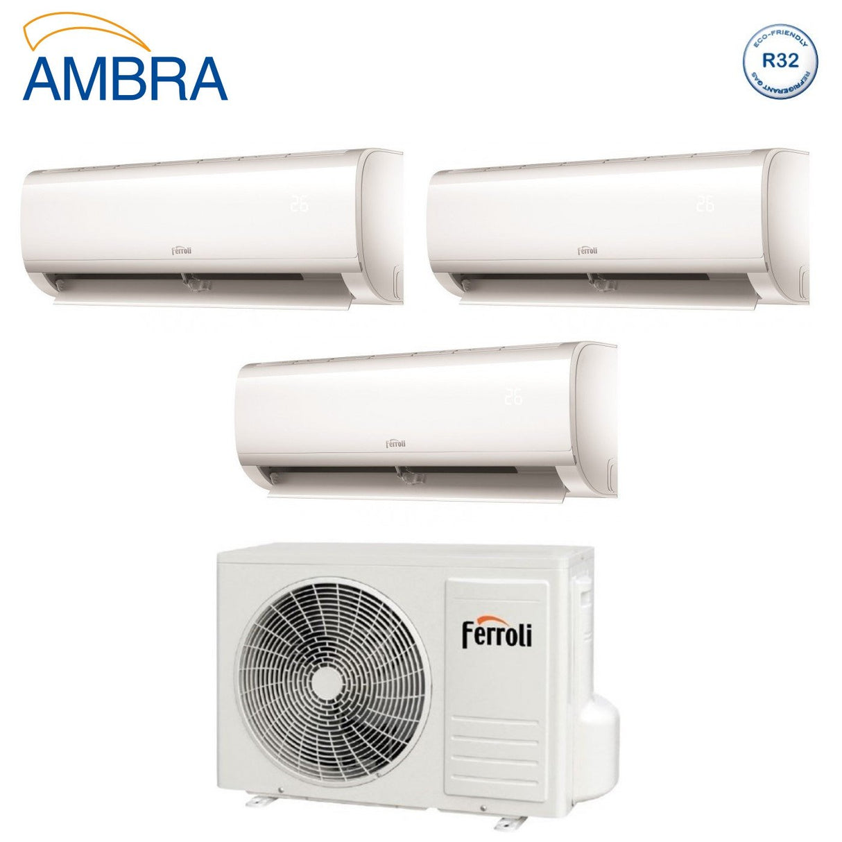 climatizzatore condizionatore ferroli trial split inverter serie ambra m 9_9_9 con 21 3 r 32 wi fi integrato 9000_9000_9000 novita