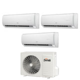 climatizzatore condizionatore ferroli trial split inverter serie giada m 9+9+18 con 28 4 r 32 wi fi integrato 9000+9000+18000