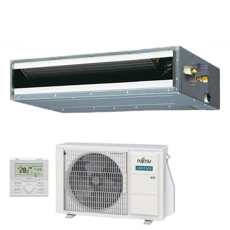 climatizzatore condizionatore fujitsu canalizzato canalizzabile bassa prevalenza serie kl eco 12000 btu r 32 3ngf89115 arxg12kllap a_ novita