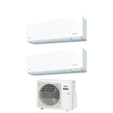 climatizzatore condizionatore fujitsu dual split inverter serie kg 7_12 con aoyg18kbta2 r 32 wi fi integrato 7000_12000