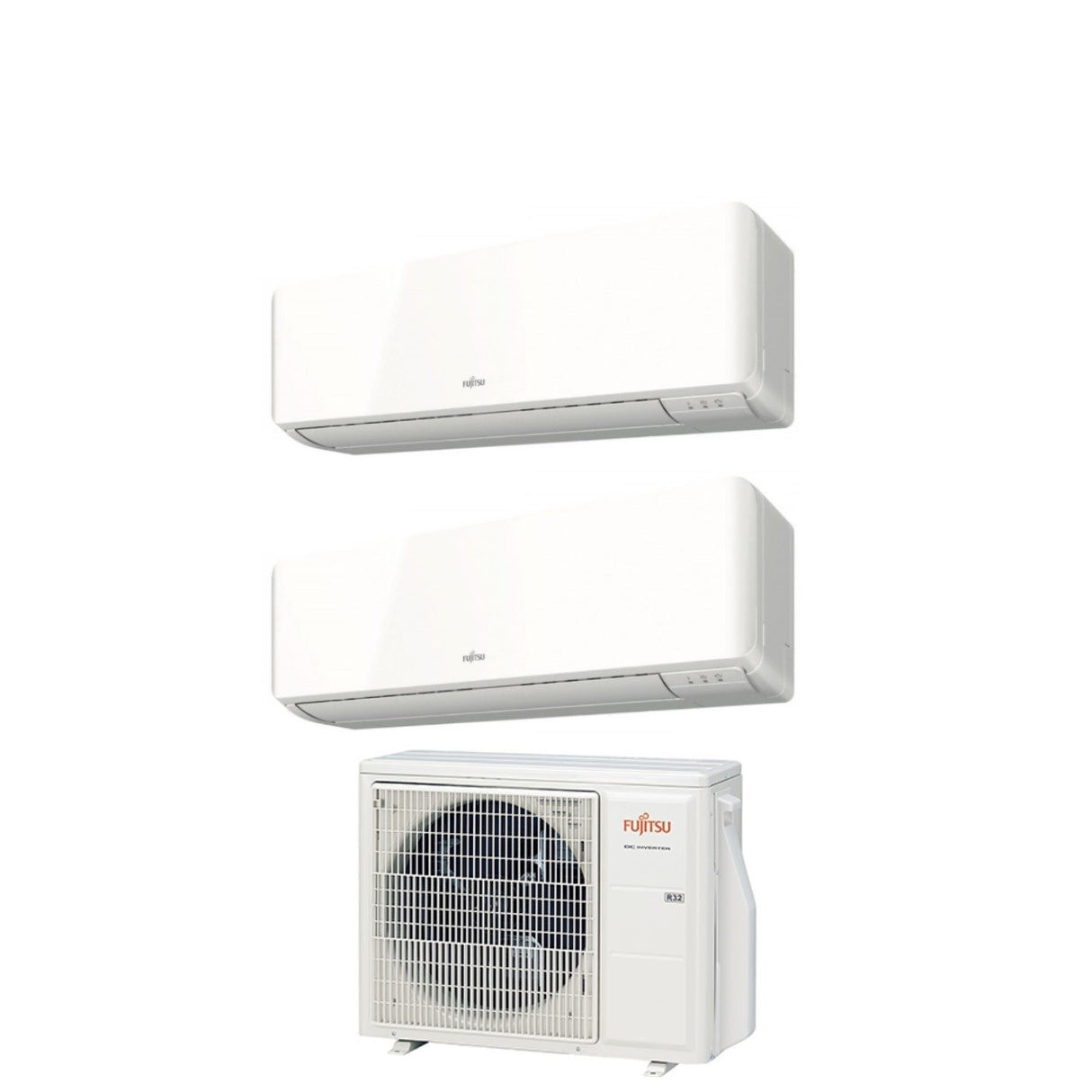 climatizzatore condizionatore fujitsu dual split inverter serie km 9_9 con aoyg18kbta2 r 32 wi fi optional 9000_9000 novita 9260