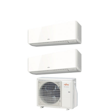climatizzatore condizionatore fujitsu dual split inverter serie km 9_9 con aoyg18kbta2 r 32 wi fi optional 9000_9000 novita 9260