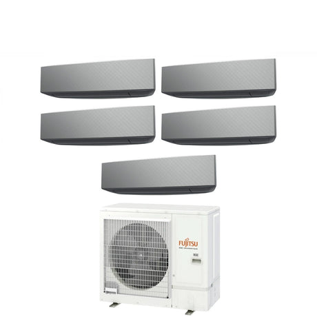climatizzatore condizionatore fujitsu penta split inverter serie ke silver 9_9_9_12_14 con aoyg36kbta5 r 32 wi fi integrato 9000_9000_9000_12000_14000 colore argento