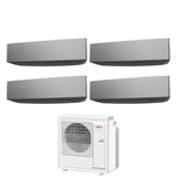 climatizzatore condizionatore fujitsu quadri split inverter serie ke silver 9_9_14_14 con aoyg30kbta4 r 32 wi fi integrato 9000_9000_14000_14000 colore bianco
