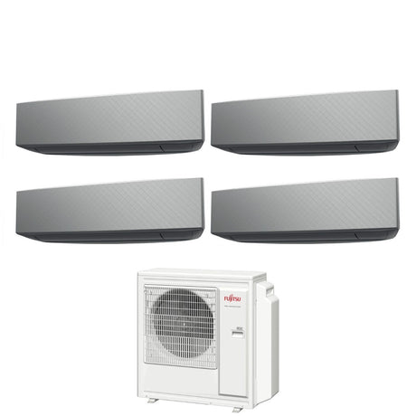 climatizzatore condizionatore fujitsu quadri split inverter serie ke silver 9_9_9_9 con aoyg30kbta4 r 32 wi fi integrato 9000_9000_9000_9000 colore bianco