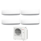 climatizzatore condizionatore fujitsu quadri split inverter serie ke white 7_7_7_14 con aoyg30kbta4 r 32 wi fi integrato 7000_7000_7000_14000 colore bianco