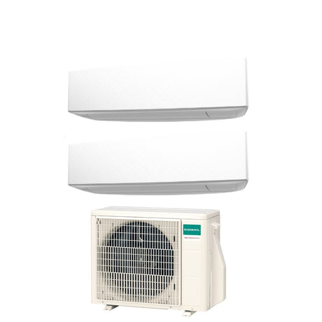 climatizzatore condizionatore general fujitsu dual split inverter serie keta white 9_14 con aohg18kbta2 r 32 wi fi optional 9000_14000 colore bianco novita