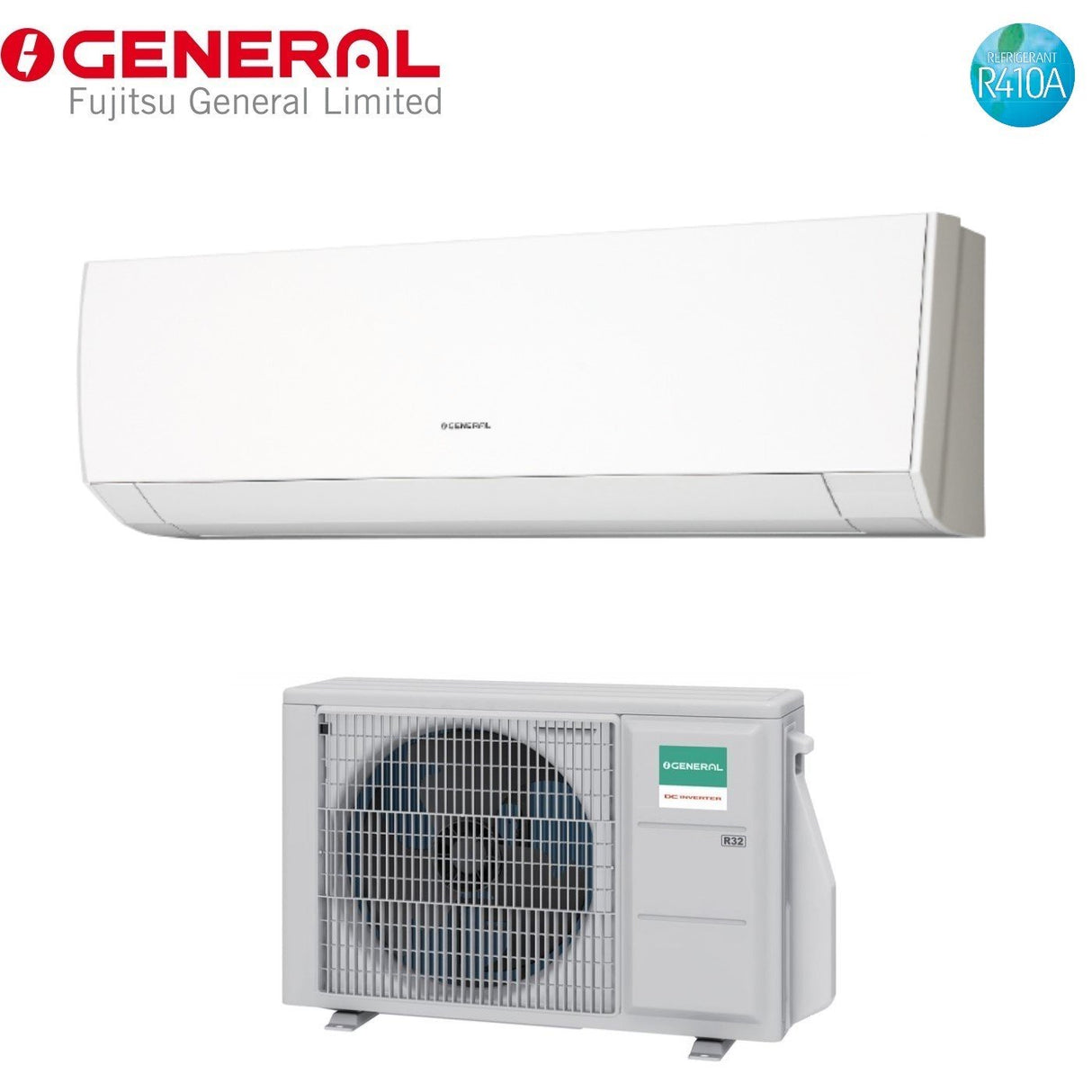 climatizzatore condizionatore general fujitsu inverter serie lmca 9000 btu ashg09lmca r 410 classe a__ a_
