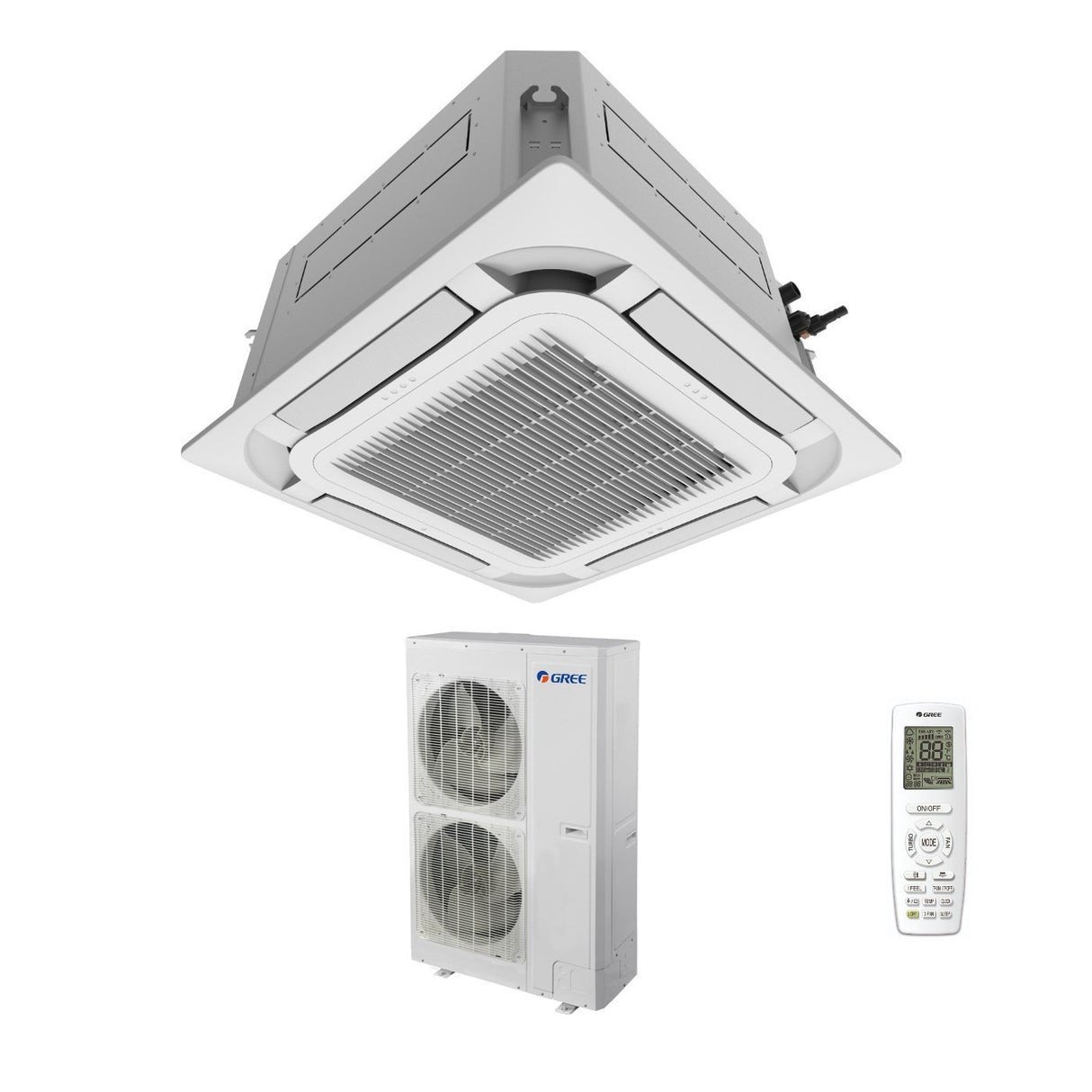 climatizzatore condizionatore gree a cassetta a 8 vie 12000 btu gud35t a t r 32 wi fi optional con telecomando e pannello incluso novita copia 10571