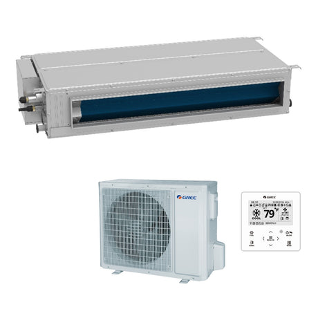 climatizzatore condizionatore gree canalizzabile 12000 btu gud35ps a t r 32 wi fi optional con comando a filo incluso novita 10589
